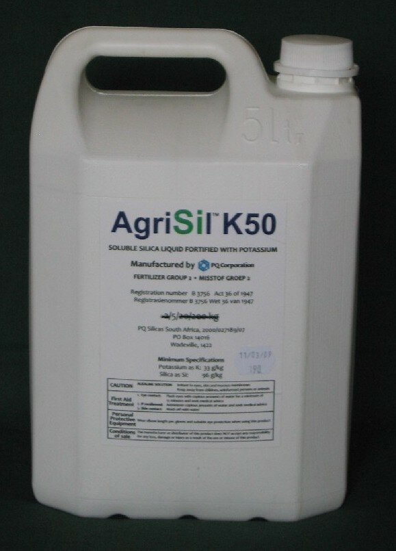 AgriSil; Enhances plant resistance to biotic and abiotic stresses