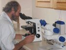 MD and Plant Pathologist Dr Mike Morris at work in the laboratory